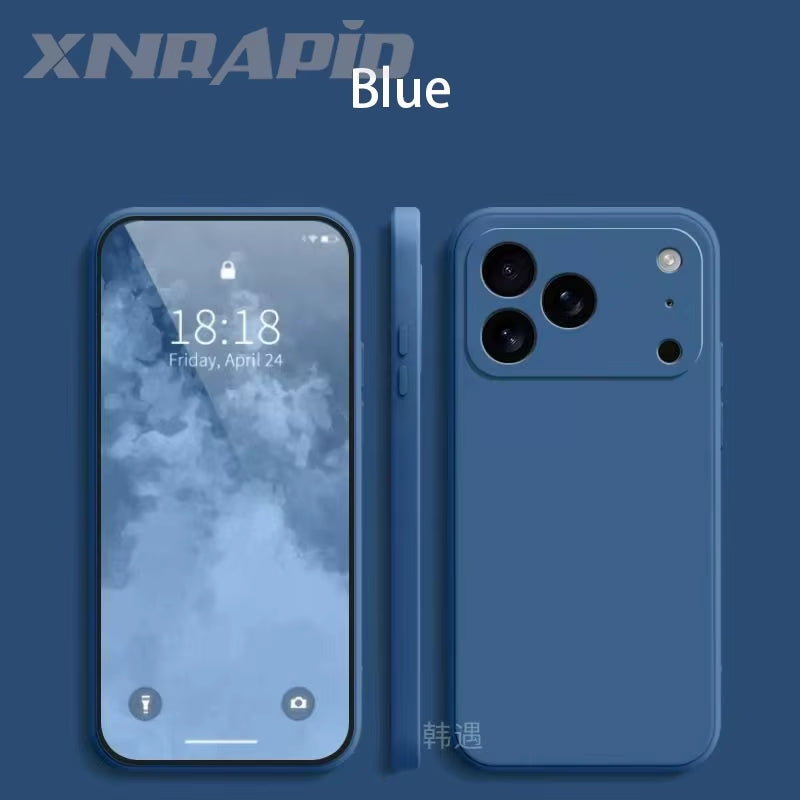 Coque Silicone Liquide Premium – iPhone 17 / 17 Pro / 17 Pro Max