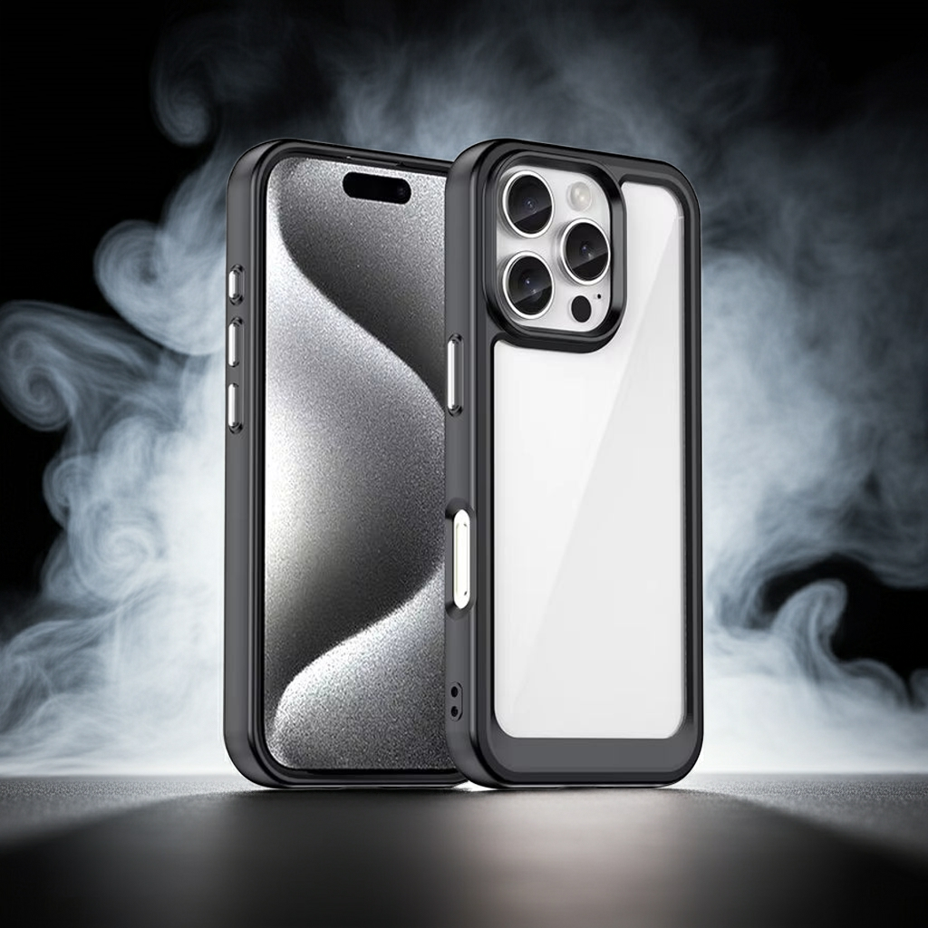 📱 Coque Transparente Renforcée pour iPhone 16 – Protection Élégante et Couleurs Premium