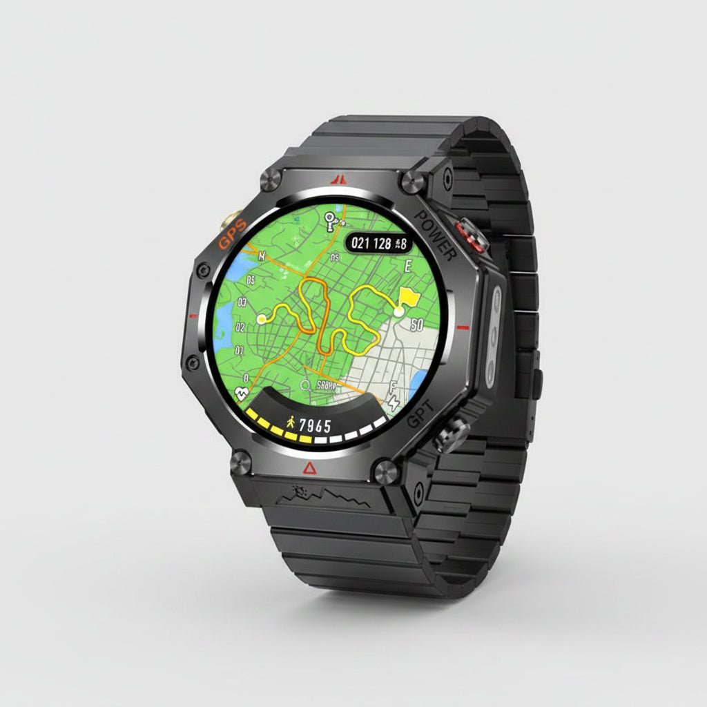 Montre Connectée Outdoor Ultra – Lampe Torche, Étanche, AMOLED & Appel Bluetooth - ShopElectro
