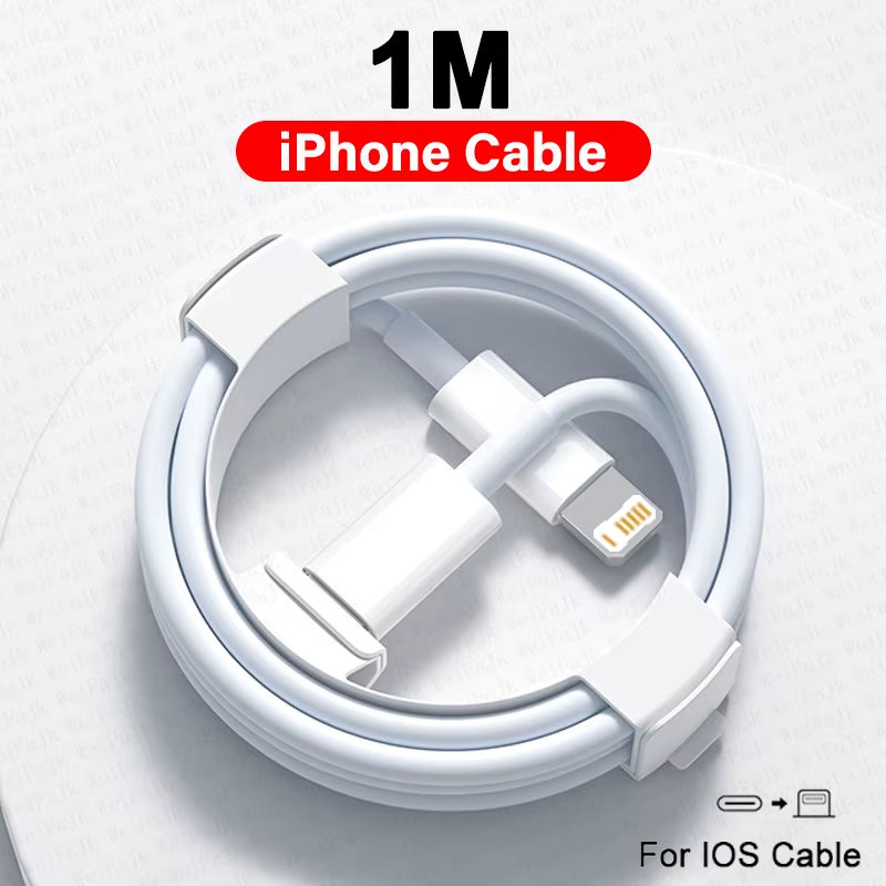For Apple Original 30W Type C Quick Charger for Iphone 16 15 14 13 12 11 Pro Max Mini X XS XR 8 plus Fast Charging Charge Cable
