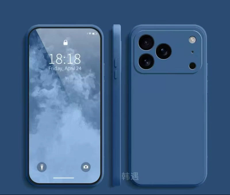 Coque Silicone Liquide Premium – iPhone 17 / 17 Pro / 17 Pro Max