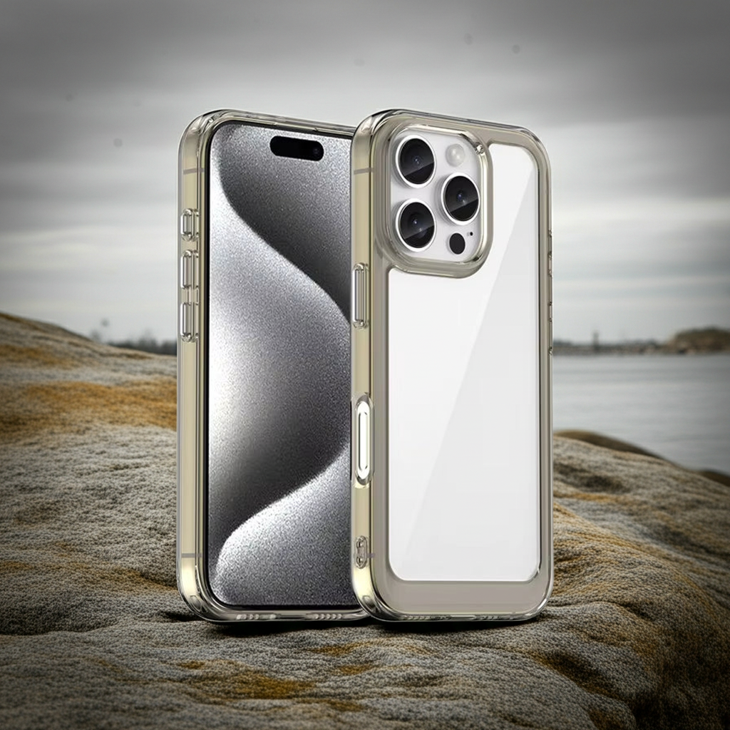 📱 Coque Transparente Renforcée pour iPhone 16 – Protection Élégante et Couleurs Premium