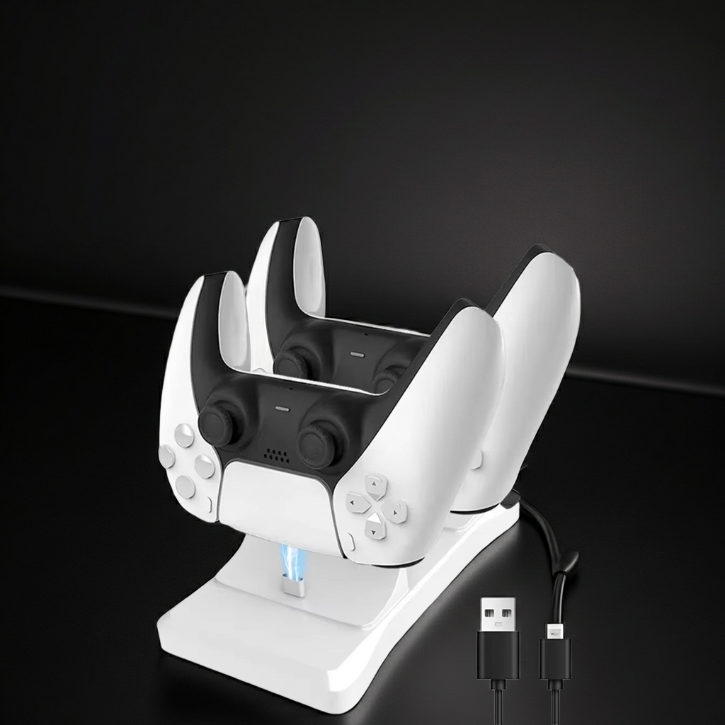 ⚡ Station de Charge Double pour Manettes PS5 – Recharge Rapide & Design Élégant ⚡