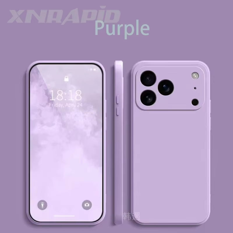 Coque Silicone Liquide Premium – iPhone 17 / 17 Pro / 17 Pro Max