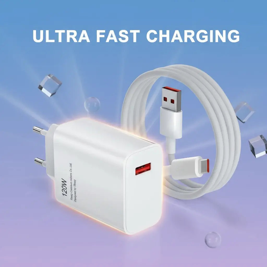 Chargeur rapide Xiaomi 120w - Adaptateur EU + cable