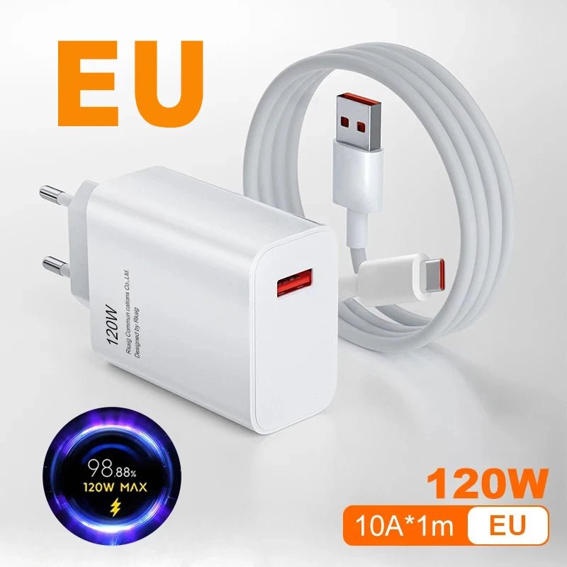 Chargeur Original Xiaomi 120W Turbo Fast Charge – Ultra Puissant - ShopElectro