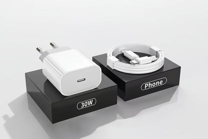 Chargeur Rapide Apple 30W - iPhone et iPad - ShopElectro