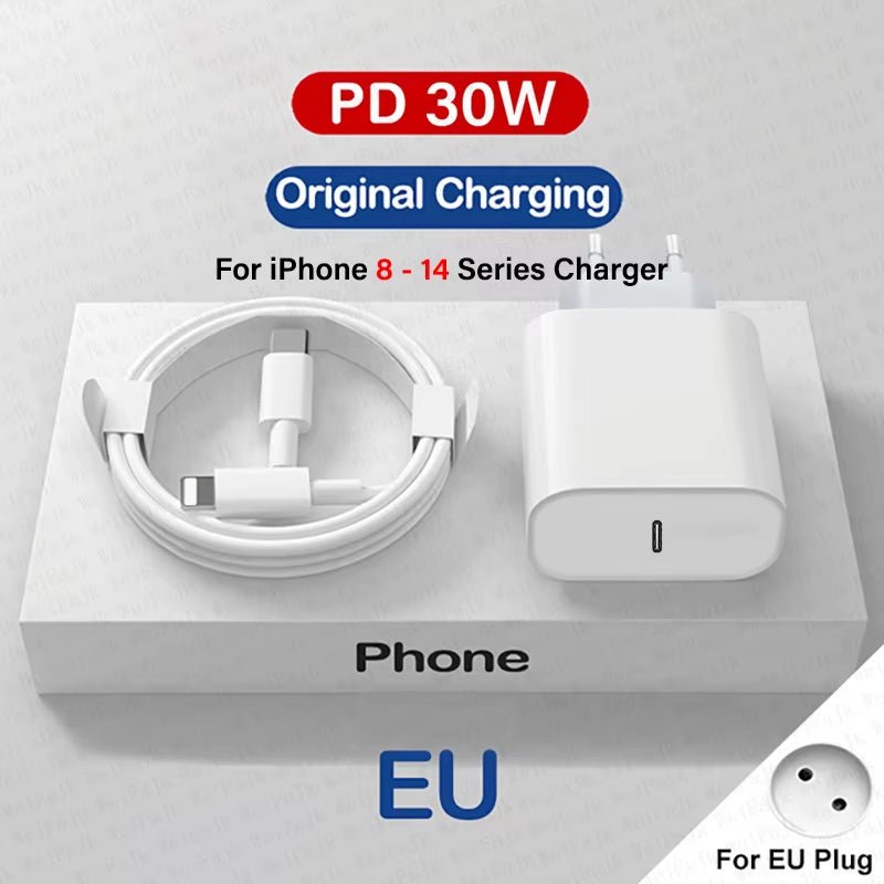 Chargeur Rapide Apple 30W USB - C - iPhone et iPad - ShopElectro