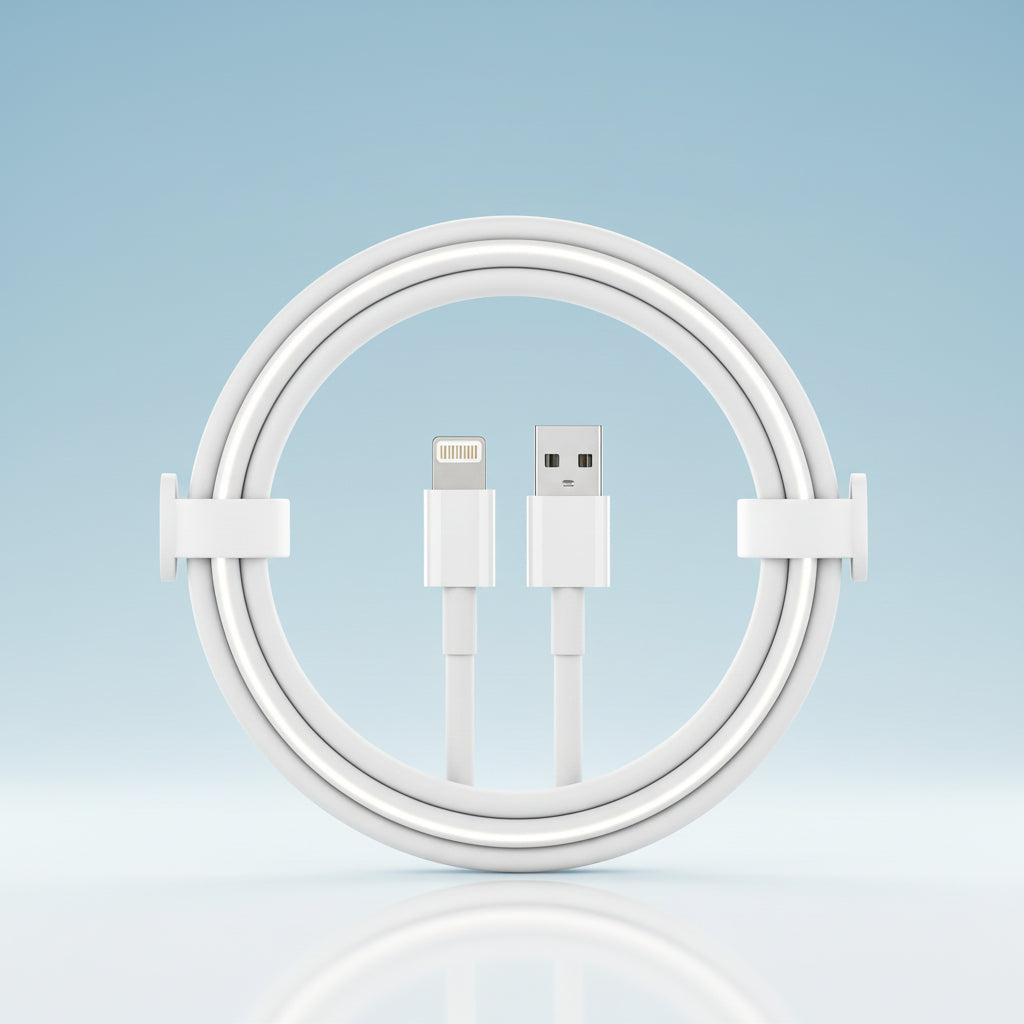 ⚡Chargeur Rapide Apple 30W - iPhone et iPad - Cable de 1m avec fond blanc