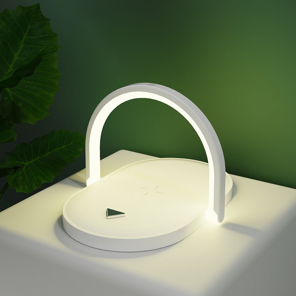 Chargeur Sans Fil 3-en-1 avec Lampe de Nuit & Support Téléphone — 15W Charge Rapide - ShopElectro