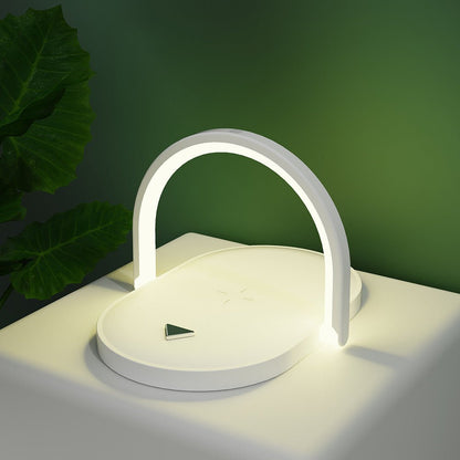 Chargeur Sans Fil 3-en-1 avec Lampe de Nuit & Support Téléphone — 15W Charge Rapide - ShopElectro