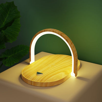 Chargeur Sans Fil 3-en-1 avec Lampe de Nuit & Support Téléphone — 15W Charge Rapide - ShopElectro