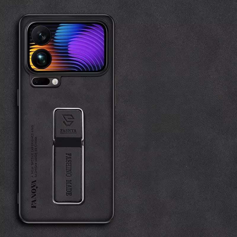 Coque Xiaomi 17 - Coque en cuir noir