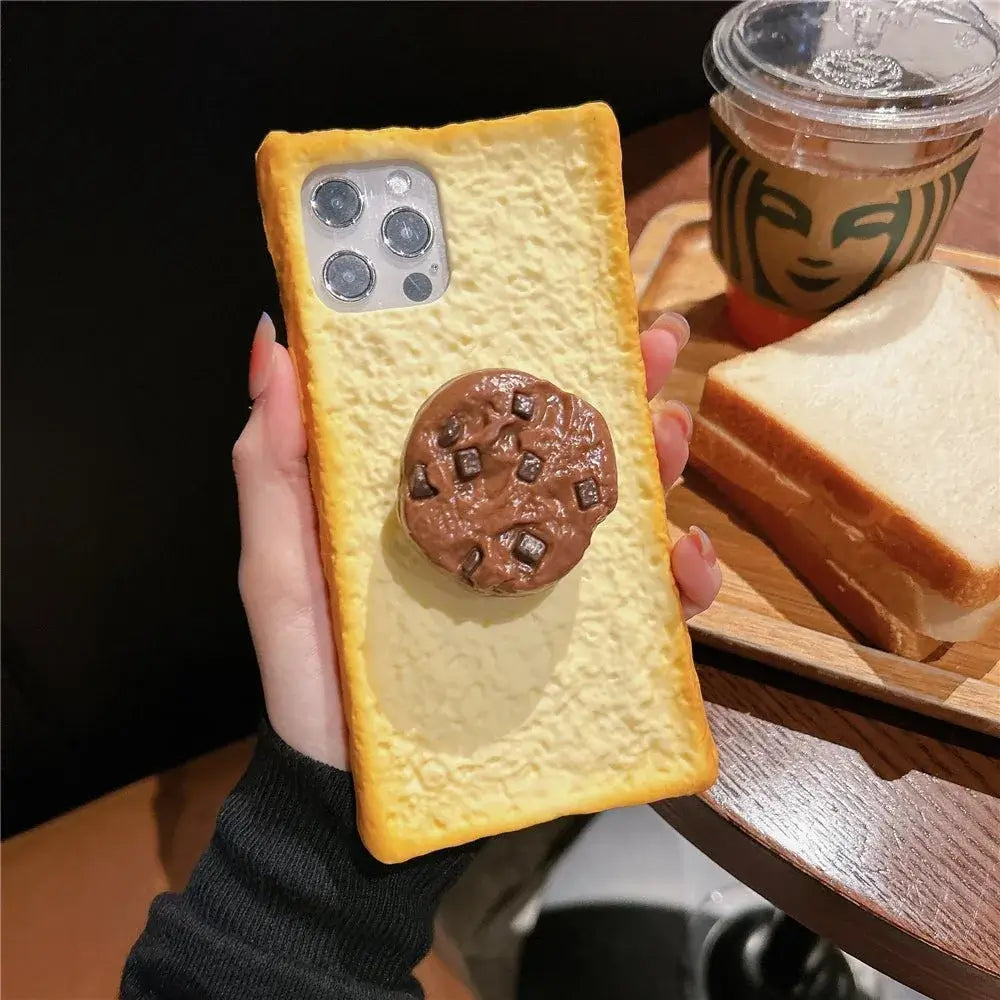 Coque iPhone Silicone Toast – Design Cartoon Antichoc & Original