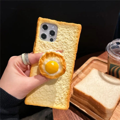 Coque iPhone Silicone Toast – Design Cartoon Antichoc & Original
