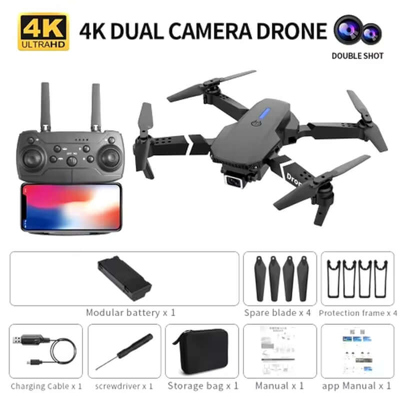 Drone caméra 4K E88 Pro - Option de la commande