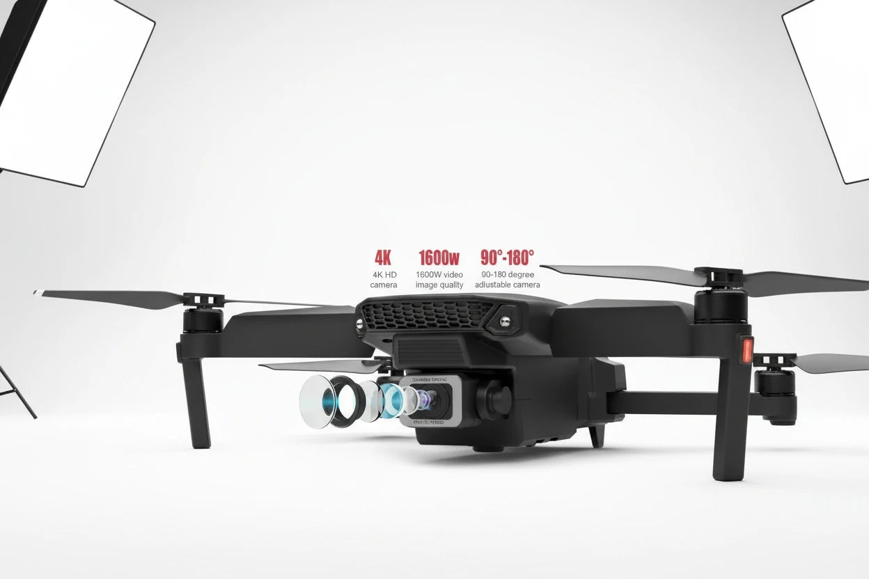 Drone Caméra 4K E88 Pro WiFi FPV – Pliable, Maintien Altitude