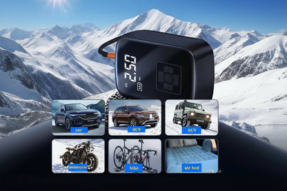 Gonfleur de pneu rechargeable - Type de véhicule compatible
