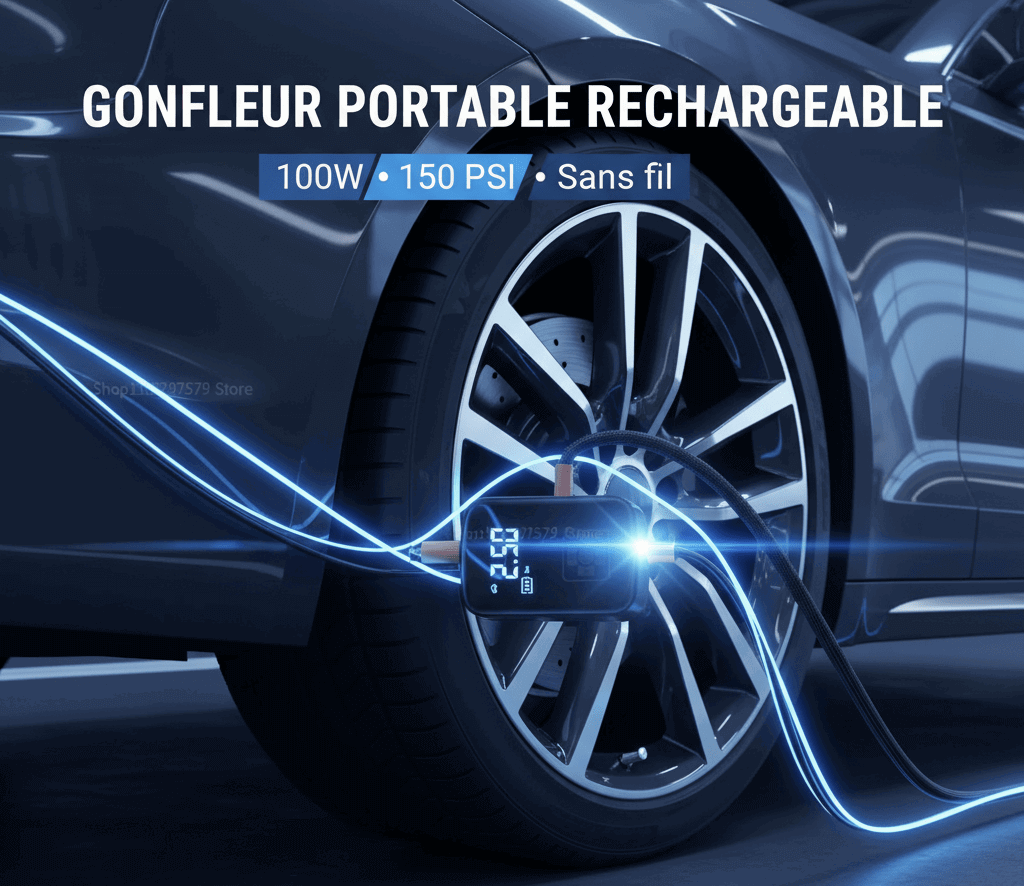 Gonfleur de pneu rechargeable - ShopElectro