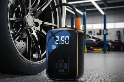 Gonfleur de Pneu Rechargeable Sans Fil 100W – Arrêt Auto, 150 PSI - ShopElectro