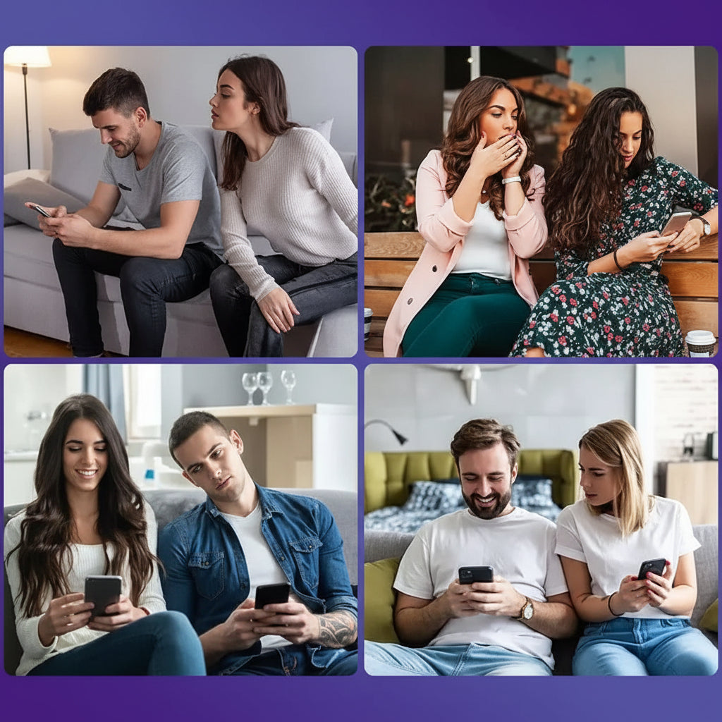 Verre trempé iPhone - anti-espion - Montrant pourquoi acheter le modèle anti-espion