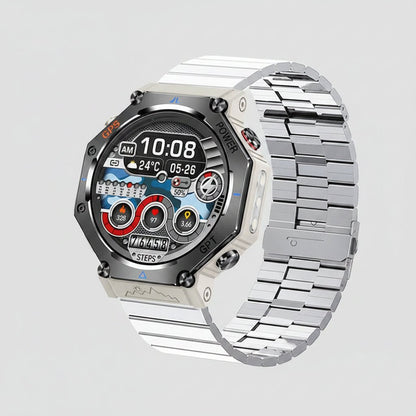Montre Connectée Outdoor KC91 – Lampe Torche, Étanche, AMOLED & Appel Bluetooth - ShopElectro