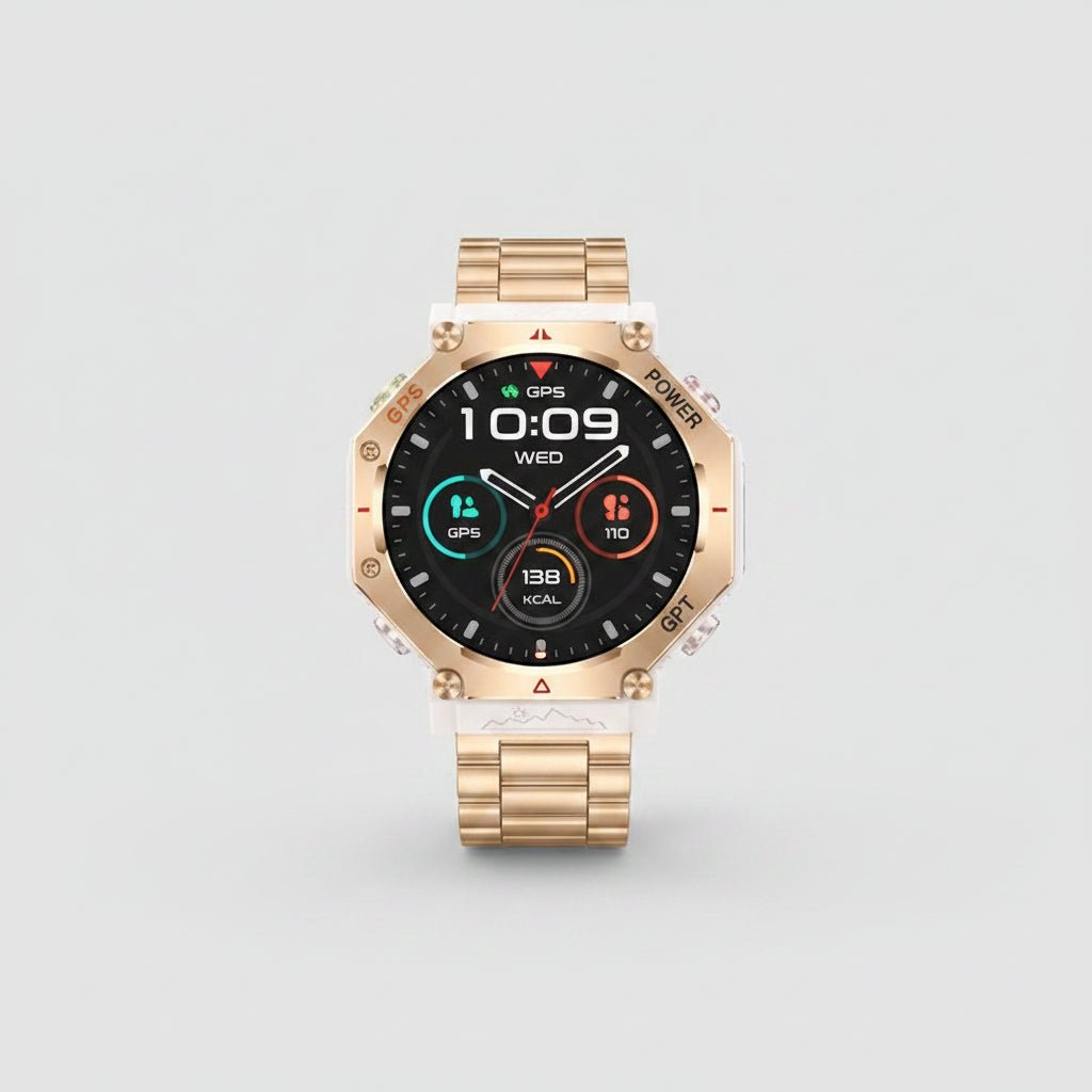Montre Connectée Outdoor KC91 – Lampe Torche, Étanche, AMOLED & Appel Bluetooth - ShopElectro