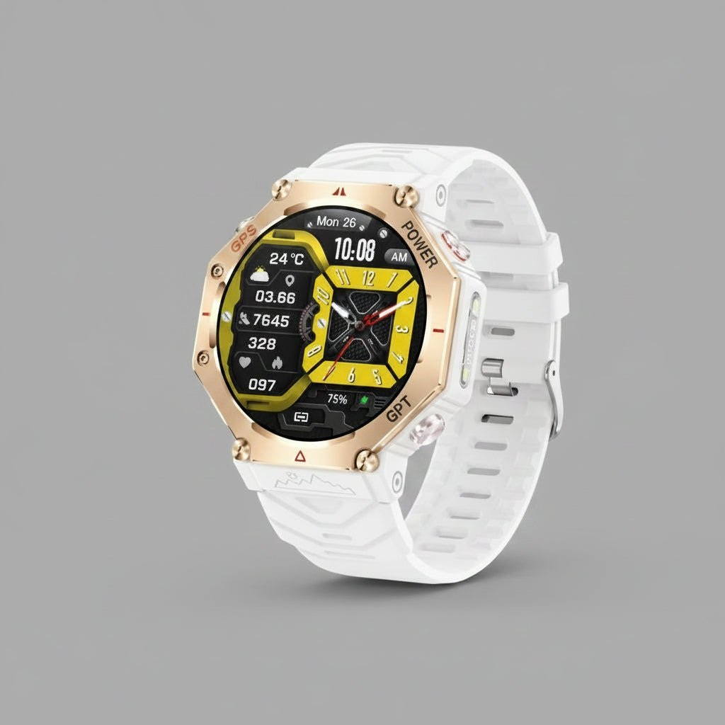 Montre Connectée Outdoor KC91 – Lampe Torche, Étanche, AMOLED & Appel Bluetooth - ShopElectro