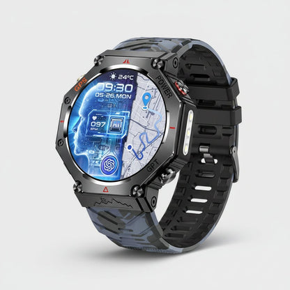 Montre Connectée Outdoor KC91 – Lampe Torche, Étanche, AMOLED & Appel Bluetooth - ShopElectro