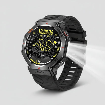 Montre Connectée Outdoor KC91 – Lampe Torche, Étanche, AMOLED & Appel Bluetooth - ShopElectro