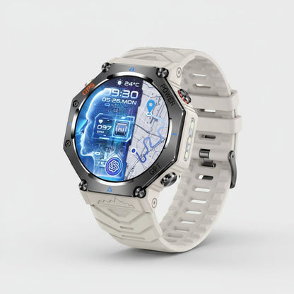 Montre Connectée Outdoor KC91 – Lampe Torche, Étanche, AMOLED & Appel Bluetooth - ShopElectro