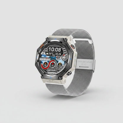 Montre Connectée Outdoor KC91 – Lampe Torche, Étanche, AMOLED & Appel Bluetooth - ShopElectro