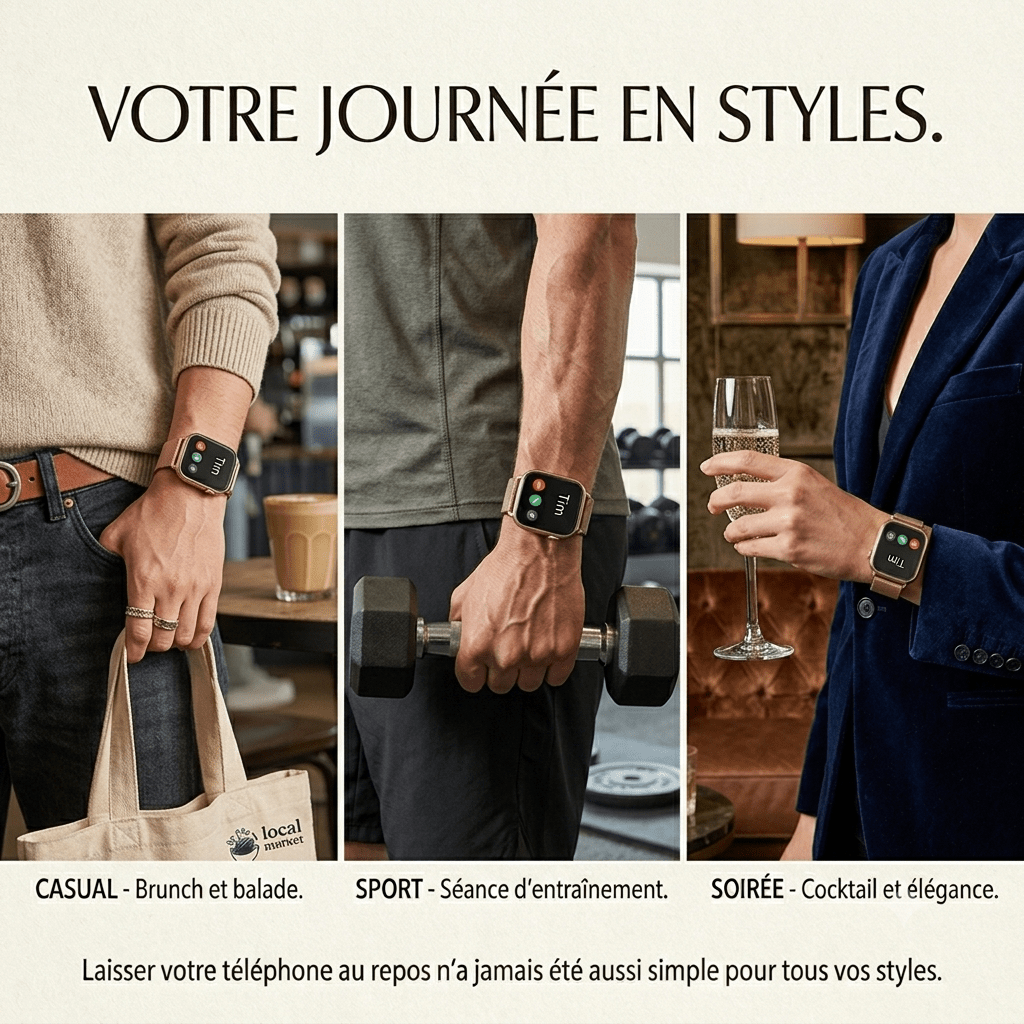 Montre connectée Sport GPS cardio Ultra P81 – IP68, +100 cadrans - ShopElectro