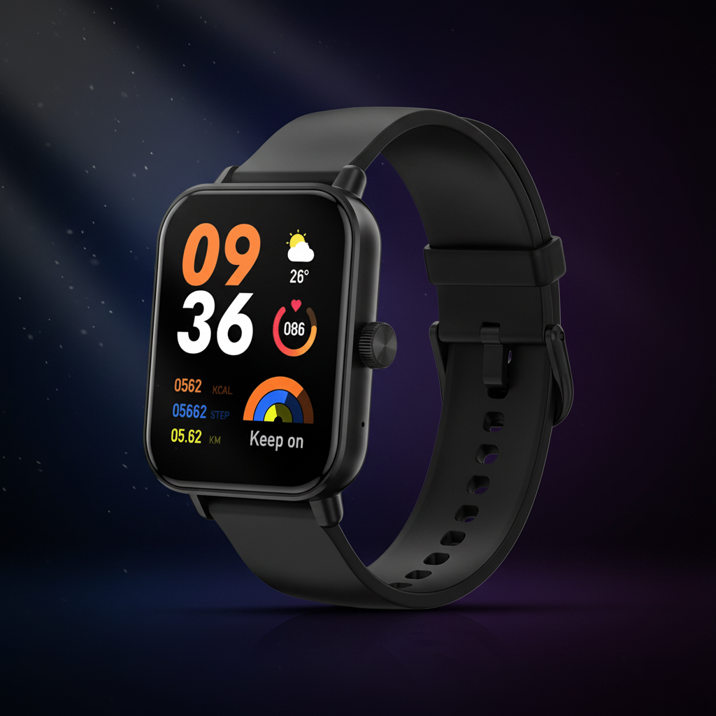 Montre connectée sport gps cardio – Couleur Noir