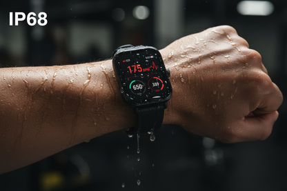 Montre connectée sport gps cardio Ultra P81 avec écran couleur, fonction d'appels et design moderne.