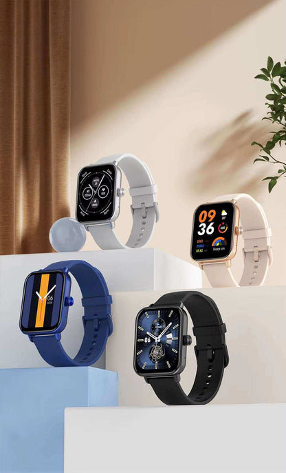 Montre connectée sport gps cardio – Montrant les 4 couleurs disponible