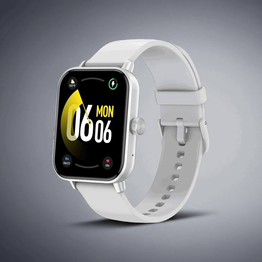 Montre connectée sport gps cardio – Couleur blanche 