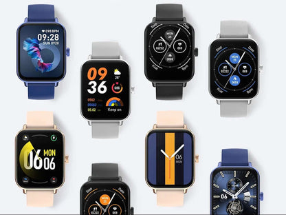 Montre connectée sport gps cardio - Différents modèles de montres connectées sport et santé avec affichages variés.