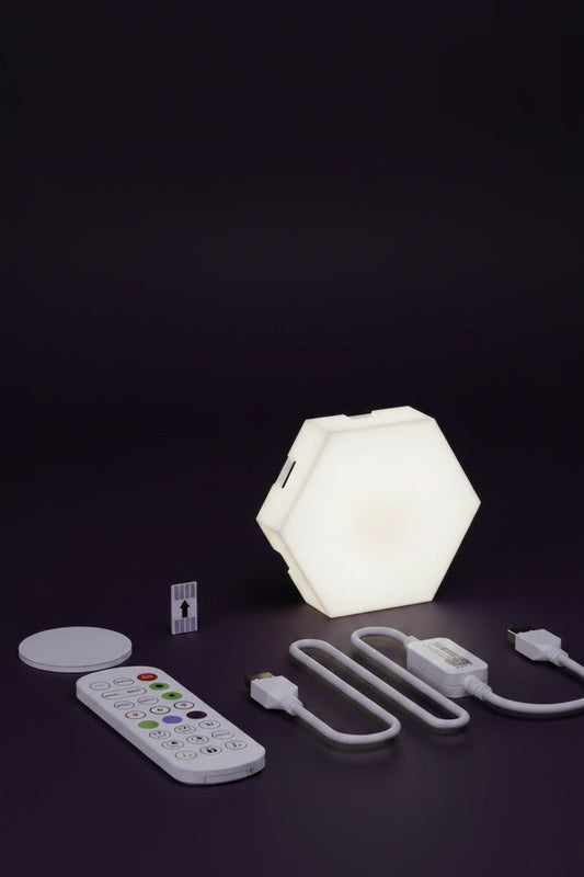 Panneaux LED Hexagonaux RGB – Sync Musique, Bluetooth & Télécommande - ShopElectro