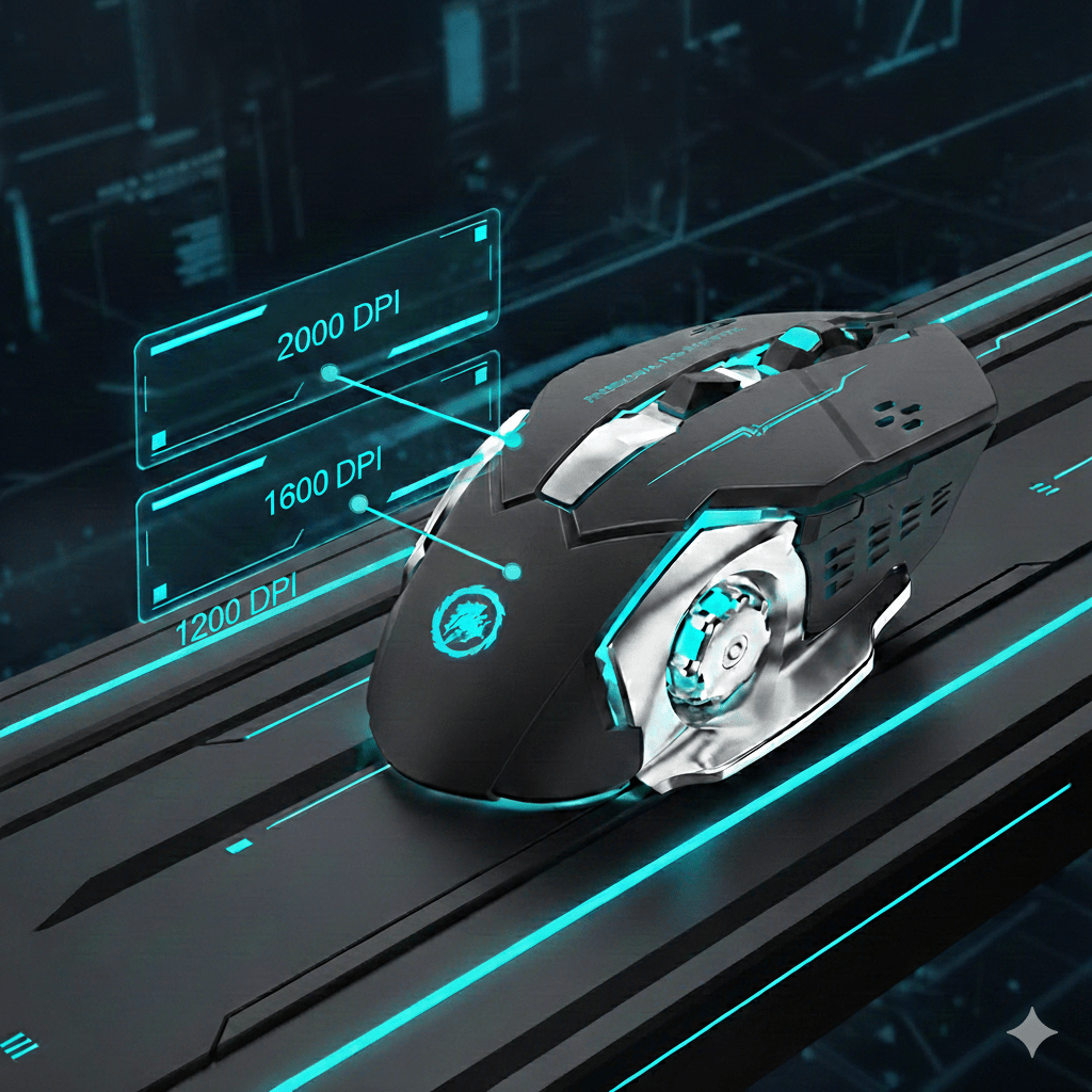 Souris Gaming RGB Haute Précision - Mode de dpi