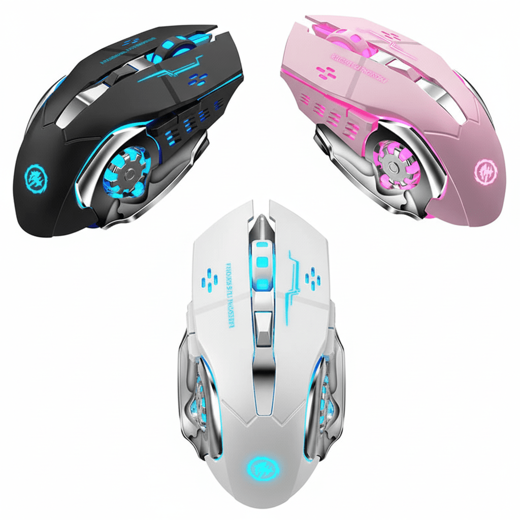 Souris Gaming RGB Haute Précision - Les 3 couleurs disponibles