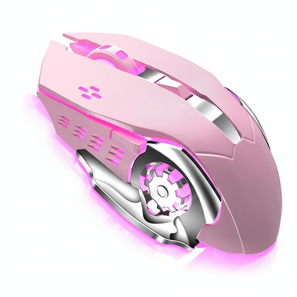 Souris Gaming RGB Haute Précision - Rose