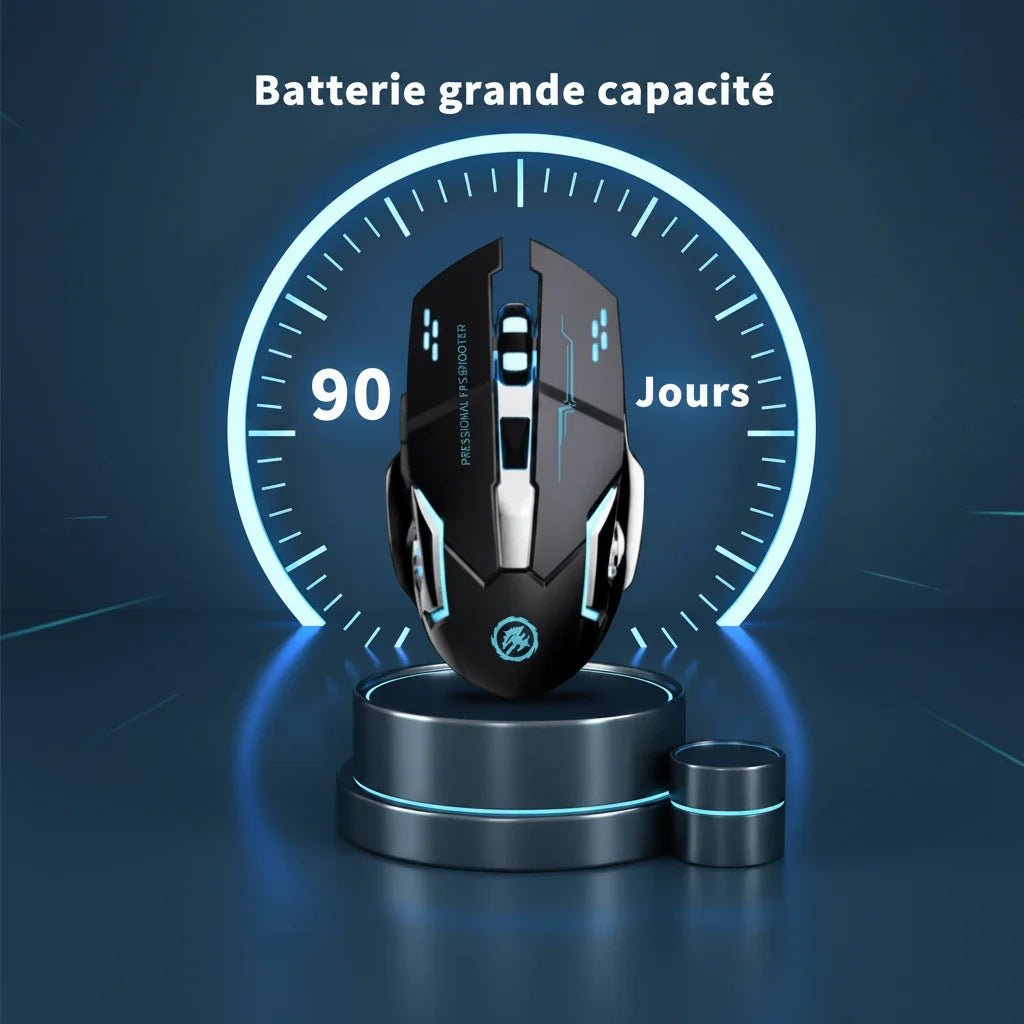 Souris Gaming RGB Sans Fil M2 – 90 jours d'autonomie, DPI Réglable, Bluetooth - ShopElectro
