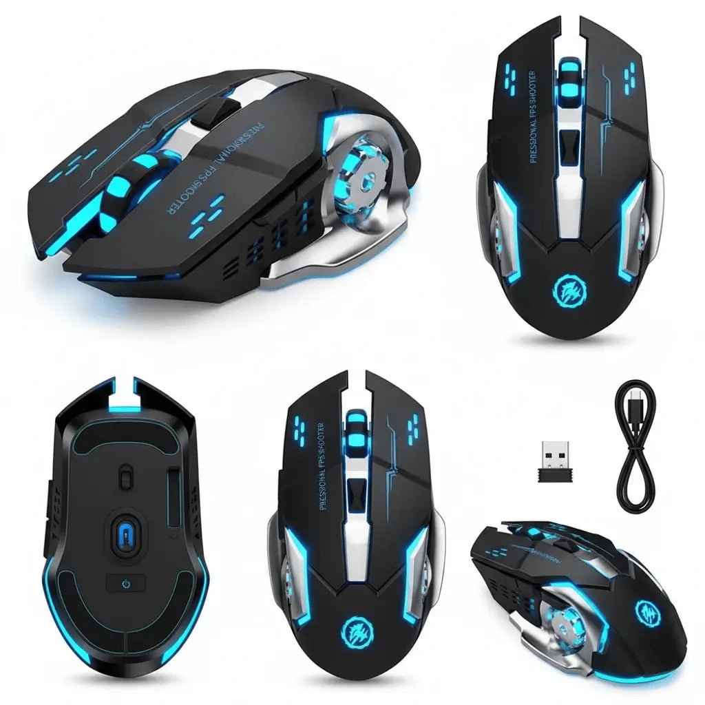 Souris Gaming RGB Sans Fil M2 – 90 jours d'autonomie, DPI Réglable, Bluetooth - ShopElectro