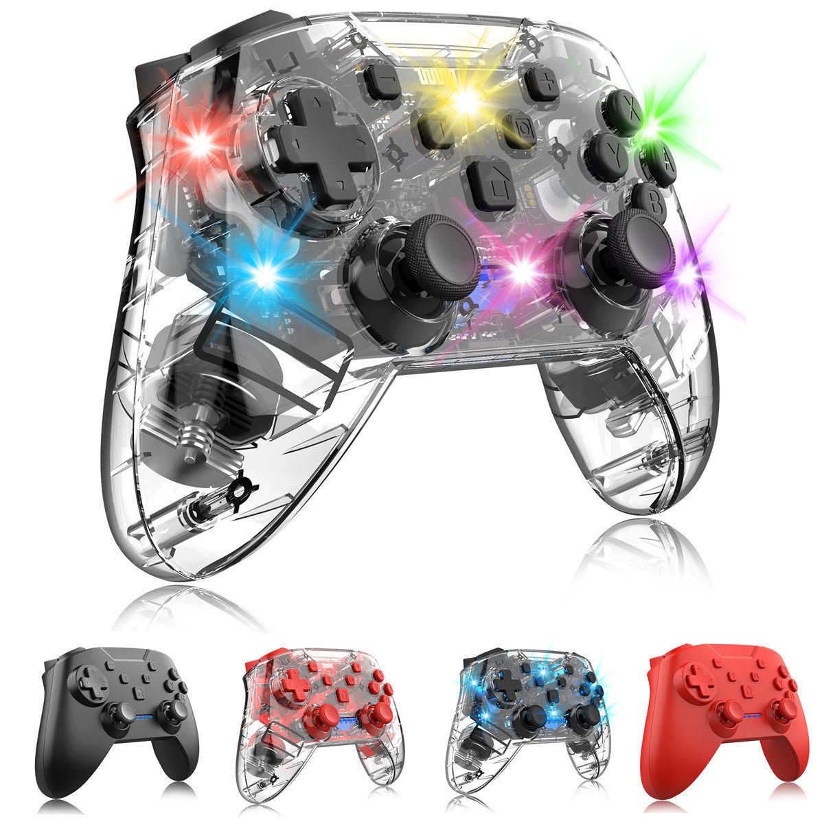 SwitchPRO Gamepad – Manette Bluetooth Transparente pour Nintendo Switch & PC - ShopElectro