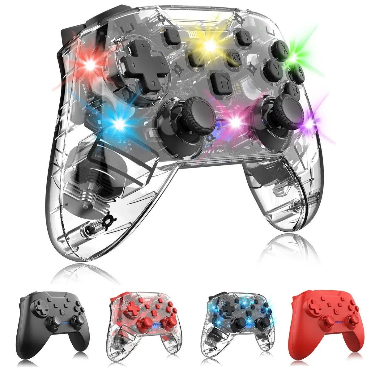 SwitchPRO Gamepad – Manette Bluetooth Transparente pour Nintendo Switch & PC - ShopElectro