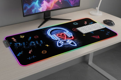 Tapis de souris gaming RGB - Plusieurs modes d'éclairage. - ShopElectro