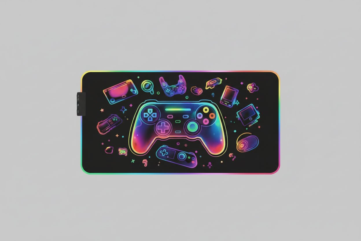 Tapis de souris gaming RGB - Plusieurs modes d'éclairage. - ShopElectro