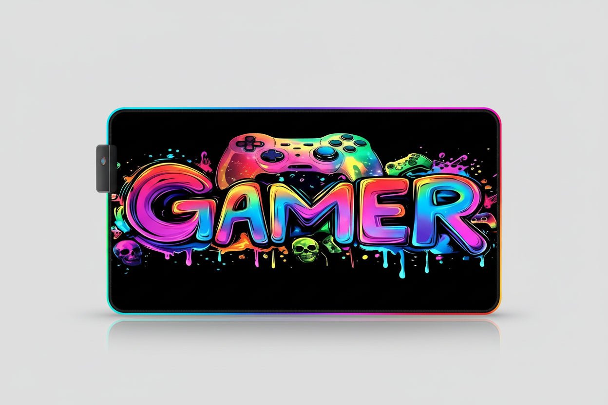 Tapis de souris gaming RGB - Plusieurs modes d'éclairage. - ShopElectro